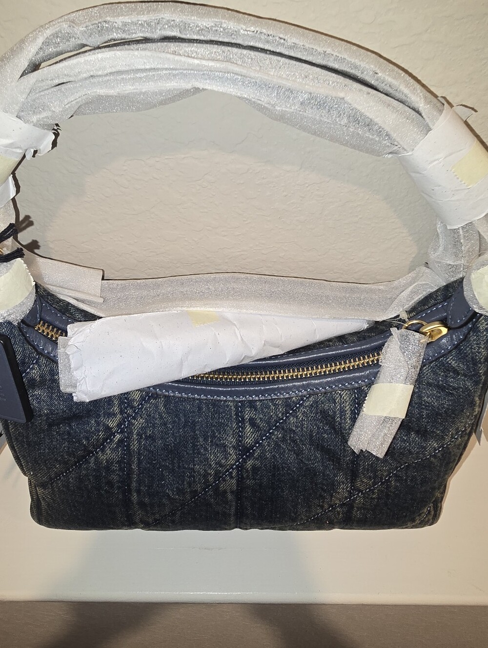 Coach Juliet 25 Denim Quilted Shoulder Bag in Dark Indigo - Picture 3 of 6